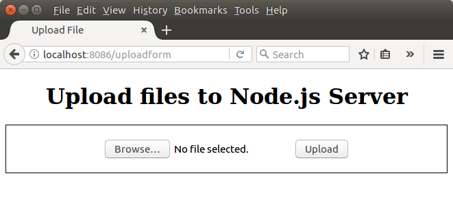 Node.js上传文件-HTML表单