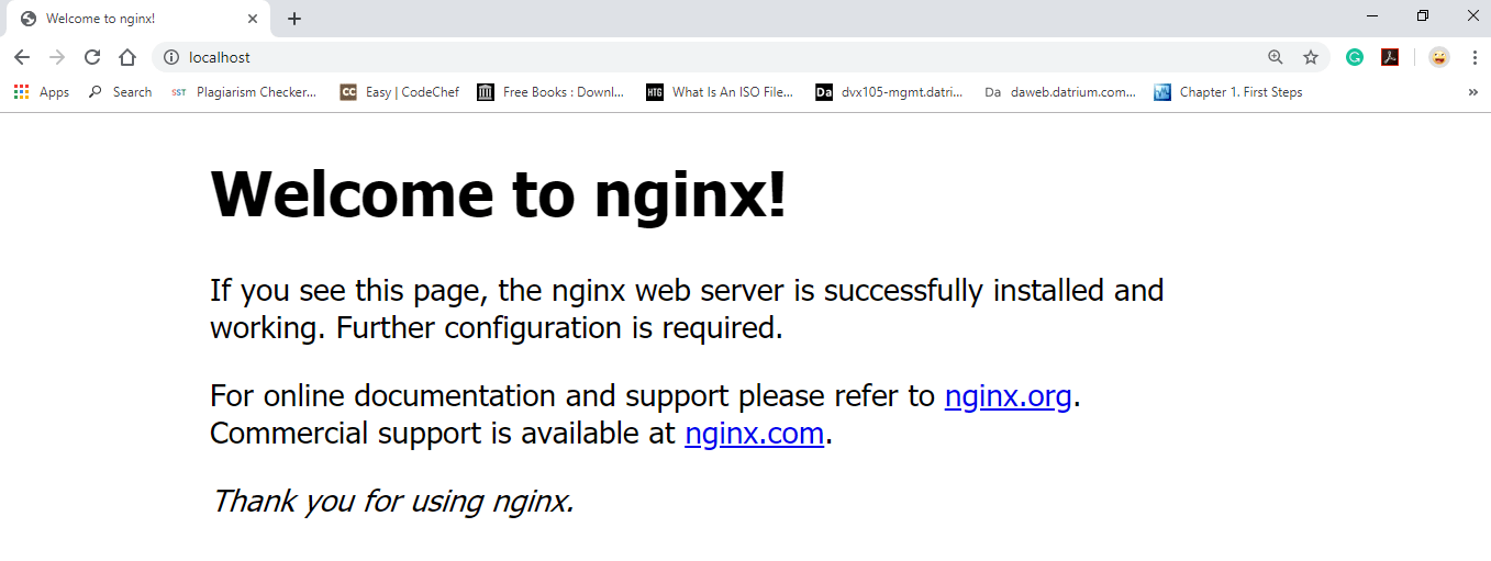 在 Windows 上安装 NGINX